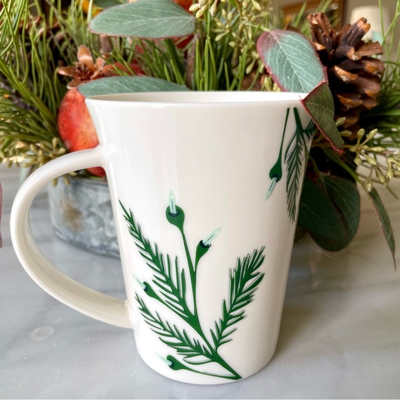 Starbucks•2020 Christmas/Holiday Collection•Logo Mug with Lit Evergreen Branches - Picture 3 of 12